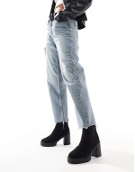 Elma heeled chunky chelsea boots in black