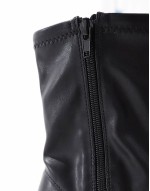 Wide Fit Ryder kitten heel sock boots in black