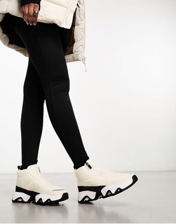 Kinetic Impact Puffy Zip WP waterproof slip on boots in white