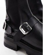 Arena leather harness chelsea in black