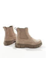 Explorer STRT suede chelsea boots in omega taupe and wet sand