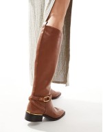 Ocynwan riding knee boots  in cognac leather